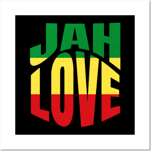 Jah Love Rasta Lion Reggae Rastafari Wall Art by Merchweaver